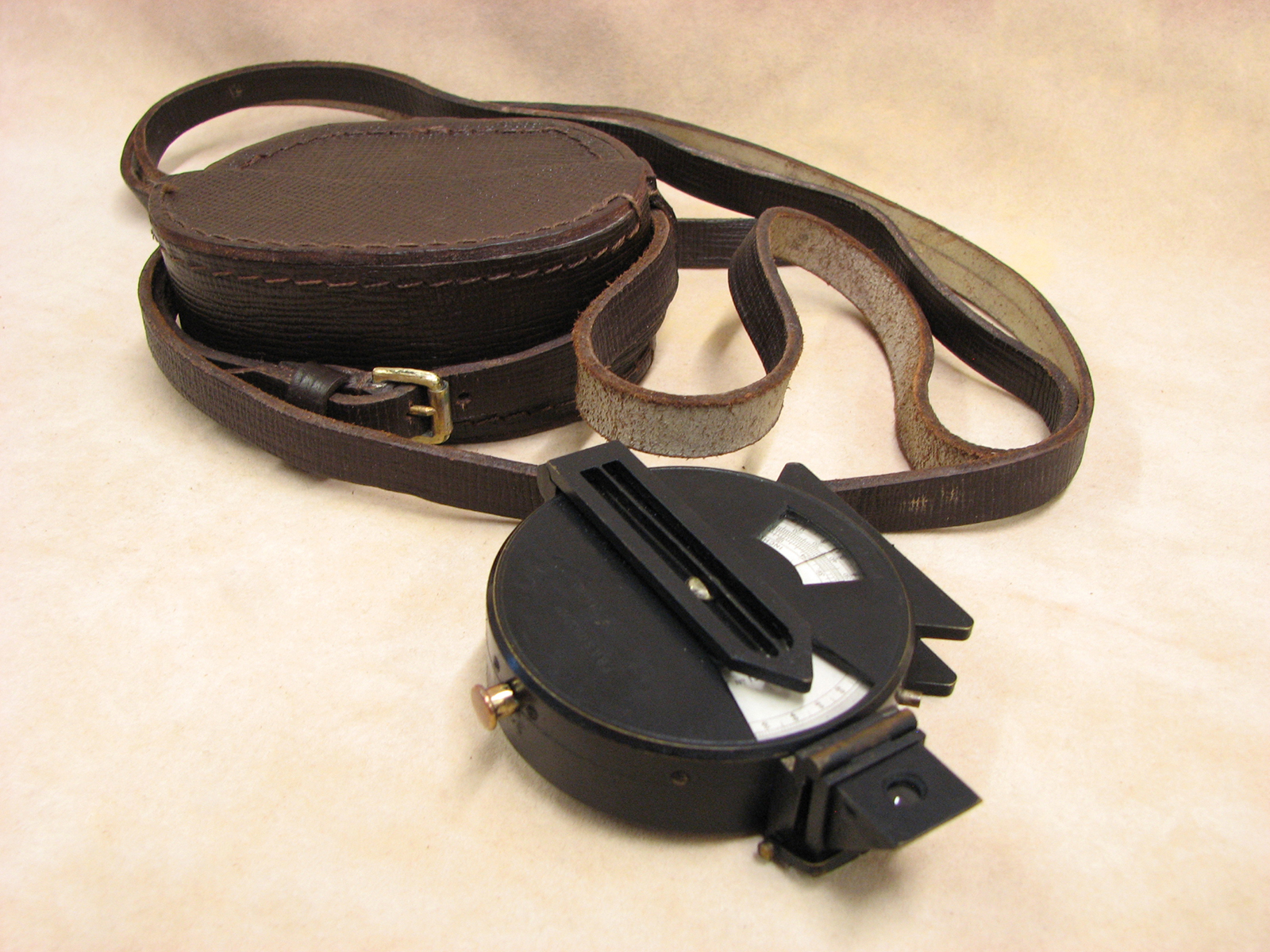 WW2 Francis Barker & Son MO Angle of Sight compass clinometer 